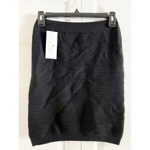 Spiritual Gangster Black Ribbed‎ Mini Skirt Size M/L NWT